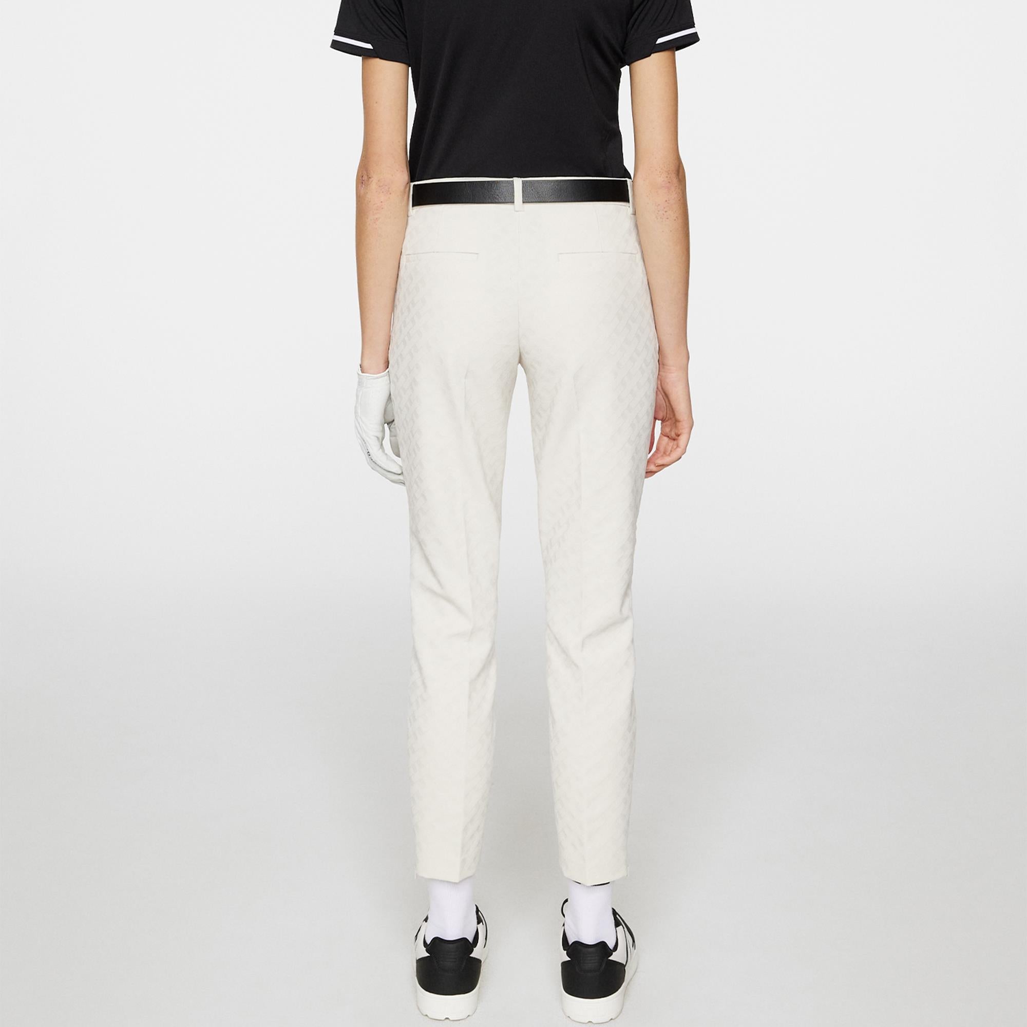 J Lindeberg Pia Bridge Ladies Golf Pant Tour Geo Jacquard Moonbeam